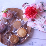 ☆母の日に☆焼菓子入り母の日ミニトートバッグ(ピンク)