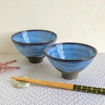 夫婦茶碗（ブルー）