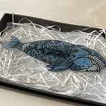 ✴︎ホッキョククジラ✴︎ earthブローチ