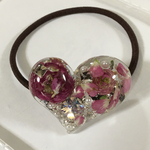 【お値引き】Rose 煌めき　ヘアゴム  レジン