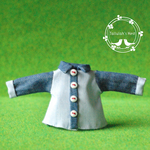 Blue Stripe & Denim 長袖シャツ：オビツ11サイズ 
