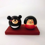 (大)金太郎こけ子ちゃんとクマくん(置物)①