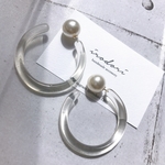 クリアBIGフープピアス