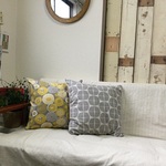 組み合わせ自由なクッションカバー。（２枚セット）