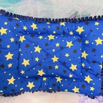 うさぎ♡おひるねフリルマット♡お星様ブルー＊ネイビーフリル