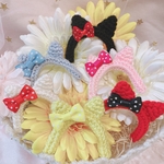 うさぎ♡ねこみみちゃんカチューシャ☆ドット柄
