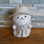 ☆しろたん19cm☆春のワンピースセット(リボン花柄&デニム)