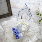 【再販】ガラスの靴のリングピロー/専用クリアケース付き