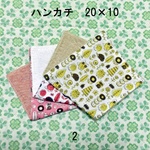 4枚セット ハンカチ 北欧風ふくろう ダブルガーゼタオル 20×10 2