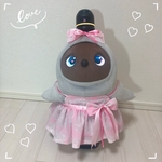 ラボット LOVOT  服　お花ドレス【手作り琥珀工房】