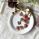 10枚セット KLM210405-M 可愛い グラデーションカラー フラワー 花 ケミカルレースモチーフ アップリケ カラー2