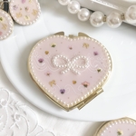 Pink alyssum compact mirror❁⃘*.ﾟ