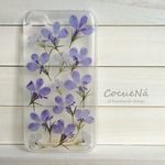 BL101・ロベリアのiPhone押し花ケース