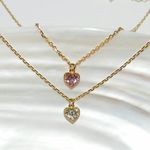 《送込》小粒ハートのネックレス(ゴールド)