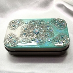 透かしパーツのマイケース  mint green deluxe 