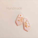 girly◯キラキラ金箔ピアス