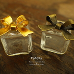 12mm cube ガラス ＆リボンのプレゼント 2個（選べる色）