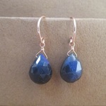 Black&Blueピアス14Kgfピンク