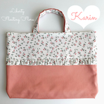 入園入学🎀リバティ レッスンバッグ🎀フローティングフローラ ※さくらんぼアイロンシールオプション🍒