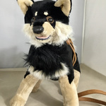 黒柴の四つ立ちバッグ