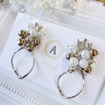 ねじれフープ♡つぶつぶピアス♡イヤリング♡【シルバー】