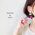 ꫛꫀꪝ✧‧˚オシャレなインド刺繍✩.*˚手作り巾着タッセル♡ピアス/イヤリング