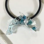 Flower  イルカヘアゴム  レジン