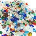 沖縄県産　琉球ガラスカレット*Sサイズ,ミックス80ｇ