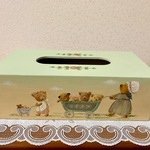 ★トールペイント★テディベアのティッシュボックス🐻