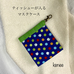 【USAプリント】ティッシュが入るマスクケース　②  