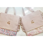  [セミオーダー]入園入学準備　さくらんぼのレッスンバッグ -liberty-