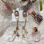 #2772 ロングバタフライピアス/イヤリング