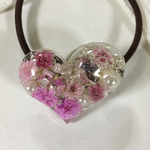 【お値引き】春色フラワー煌ヘアゴム  レジン