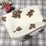 再販♡ファスナーポーチ❁︎くまアイボリー