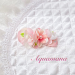 🌸一点もの🌸【 犬用　バレッタ 】 おしゃれ　トップノットペット　子供　ヘアアクセサリー　リボン　バレッタ　♡AquaMana♡