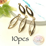 【再販！】(10個)ホースアイメタルチャーム