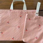 sun様専用☆さくらんぼ刺繍のシューズ袋