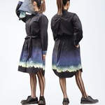 流星柄シャツワンピース LALA CloveR.×369-catコラボ