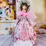 リカちゃん人形　お洋服／ピンク系ドレスワンピース