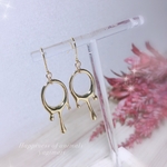 とろとろ〜ん💗垂れ下がりフープ♡大人可愛いリングピアス/イヤリング