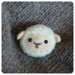 【特別価格】おとぼけ＊ひつじ＊ほっこりブローチ