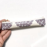 miccym様リクエスト品💖北欧柄サークルフラワーグレー　ラミネート超スリムペンケースクリア