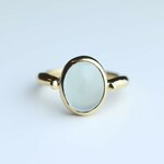 SV925◇ミルキーアクアマリンのカボションリング　cabriole plump〈LR028m_aq〉