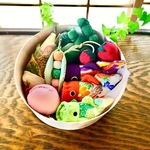 親子タイプ　端午の節句☆ちりめん こいのぼり大中小🎏弁当　