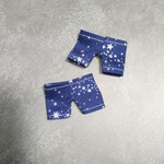 ぬい服　パンツ　星柄ブルー
