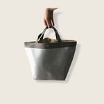 ＊ボートバッグ＊silver・gray 軽量 L size