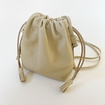 レザー　スマホポシェット　内張リバティ