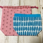 0610den様専用　巾着S、ミニ巾着