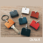 栃木レザー＊レザーキーカバー　革　席札　プチギフト　ギフト　名入れ　ネームタグ　