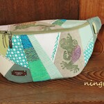 ウミネコ様専用꙳★*ﾟ春色ウエストバッグ（カエルパープル）